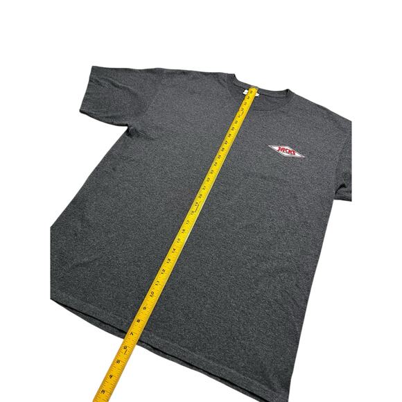 Y2K Jacks Surfboards Shirt Mens large Gray / Red Outdoors Surfer Surfing Retro - Picture 6 of 8